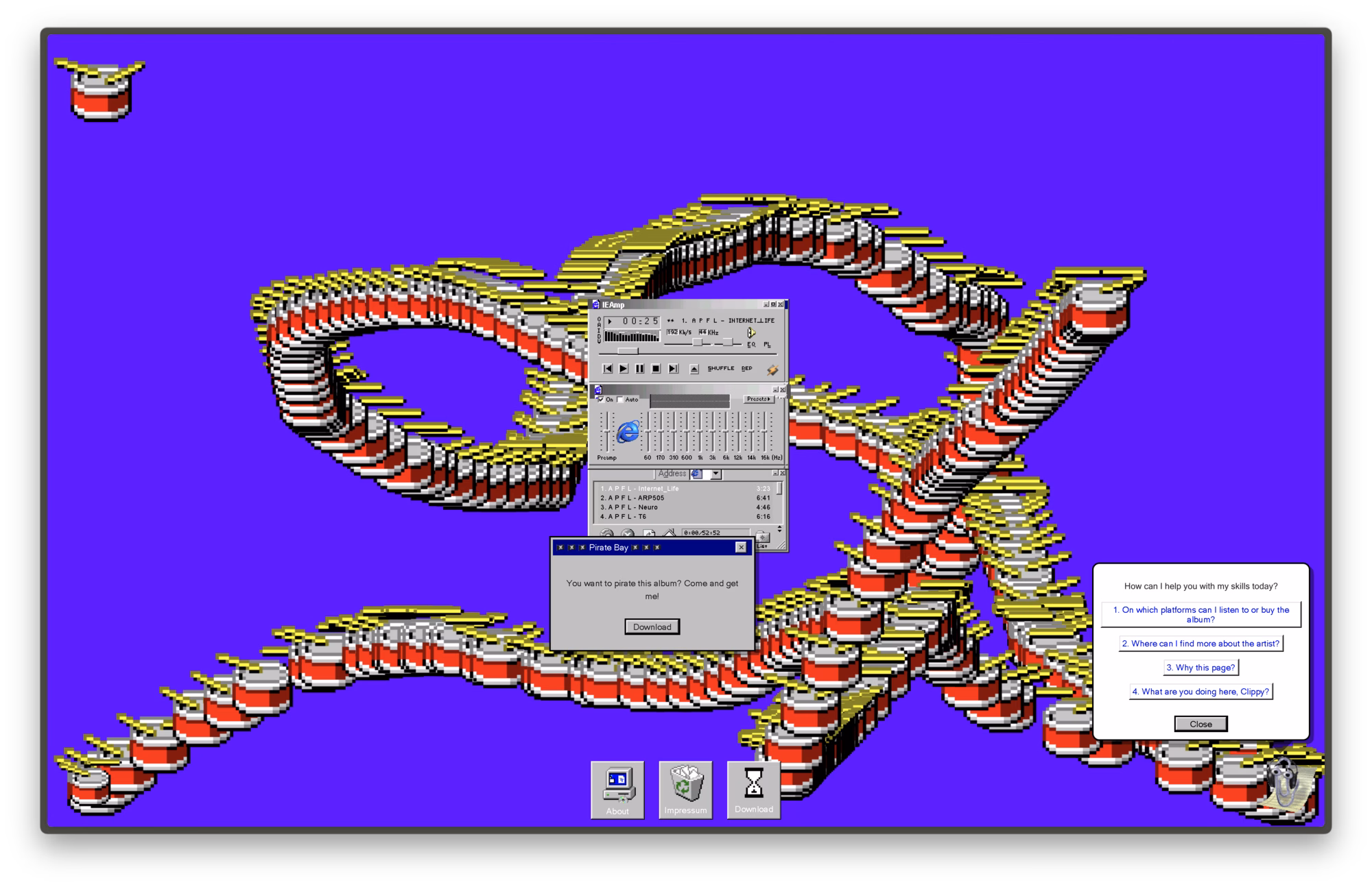 winamp player interface design
